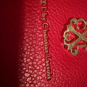 Christian Lacroix Vibrant Red Leather Accessory